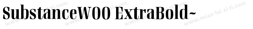 SubstanceW00 ExtraBold字体转换